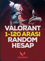 Valorant 1-120 Skinli random TR Hesap