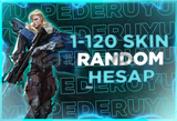 valorant 1-200 seviye arası random hesap