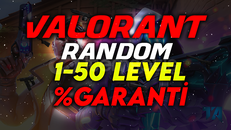 VALORANT 1-50 LEVEL HESAP / GARANTİ