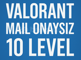 Valorant 10 level hesap mail onaysız