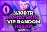 VALORANT 10-120 SKIN VİP RANDOM HESAP