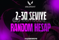 VALORANT 2-30 SEVİYE RANDOM HESAP!!!