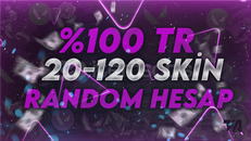 VALORANT 20-120 SKİN RANDOM HESAP / TR  VALORANT 20-120 SKİN RANDOM HESAP / TR