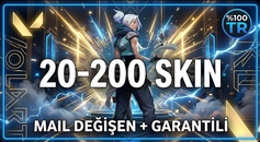 Valorant 20-200 Mail Değişen Tr Sunuculu Hesap 