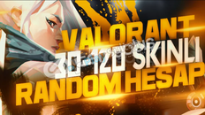 VALORANT 30 120 SKİN HESAPP RANDOM!!!!