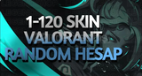 Valorant 1-120 Skinli Random Hesap