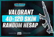 ⭐Valorant 40-120 Skin Garantili Random Hesap ⭐