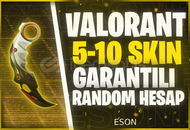 ⭐️VALORANT 5-10 SKİN RANDOM HESAP⭐️
