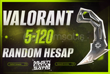 ⭐VALORANT 5-120 SKİN RANDOM HESAPLAR!