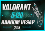 ⭐VALORANT 5-120 SKİN RANDOM HESAPLAR!