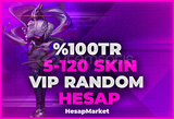 VALORANT 5-120 SKIN VİP RANDOM HESAP