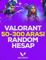 Valorant 50-300 Skinli random Hesap