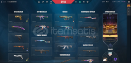 Valorant +50 skinli(4 adet bıçak)fırsat hesabı