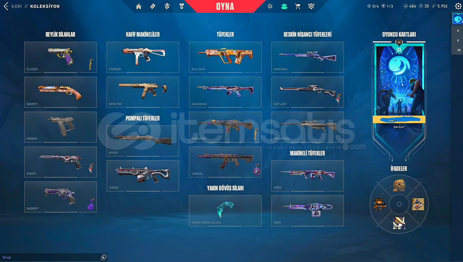 VALORANT 5K HARCANMIŞ MAİNLİK HESAP VALORANT 5K HARCANMIŞ MAİNLİK HESAP
