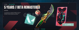Valorant 5YIL BETA REMASTERED BIÇAK