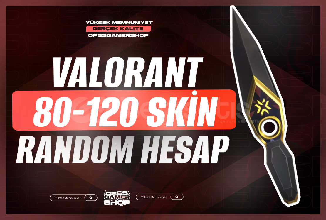 ⭐Valorant 80-120 Skin Garantili Random Hesap ⭐ ⭐Valorant 80-120 Skin Garantili Random Hesap ⭐