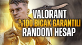  ???? Valorant Biçak Garantili VİP+ Random Hesap????