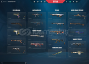 VALORANT BOL SKİNLİ HESAP tüm silah deseni vardı