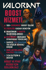 VALORANT BOOST HİZMETİ ????(Demir 1 - Gümüş 1)