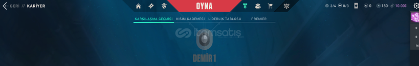 VALORANT DEMİR 1 MAİL DEĞİŞEN ½100 TR HESAP