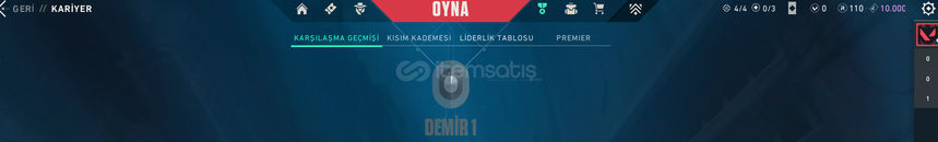 VALORANT DEMİR 1 MAİL DEĞİŞEN ½100 TR HESAP