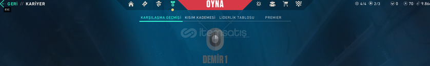 VALORANT DEMİR 1 MAİL DEĞİŞEN %100 TR HESAP