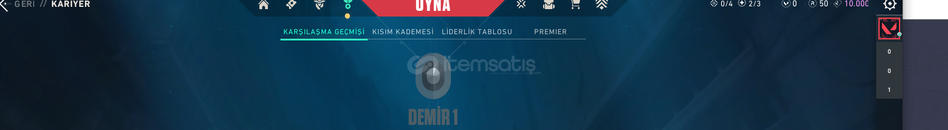 VALORANT DEMİR 1 MAİL DEĞİŞEN ½100 TR HESAP