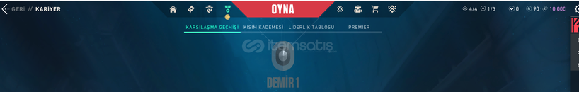 VALORANT DEMİR 1 MAİL DEĞİŞEN ½100 TR HESAP