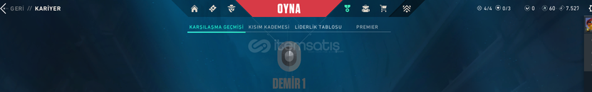 VALORANT DEMİR 1 MAİL DEĞİŞEN ½100 TR HESAP