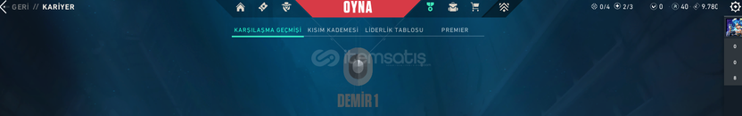 VALORANT DEMİR 1 MAİL DEĞİŞEN ½100 TR HESAP