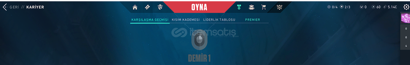 VALORANT DEMİR 1 MAİL DEĞİŞEN ½100 TR HESAP