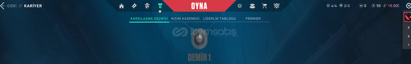 VALORANT DEMİR 1 MAİL DEĞİŞEN ½100 TR HESAP