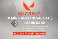 VALORANT DEMİR HESAP +20 LVL TEMİZ SMURFLUK