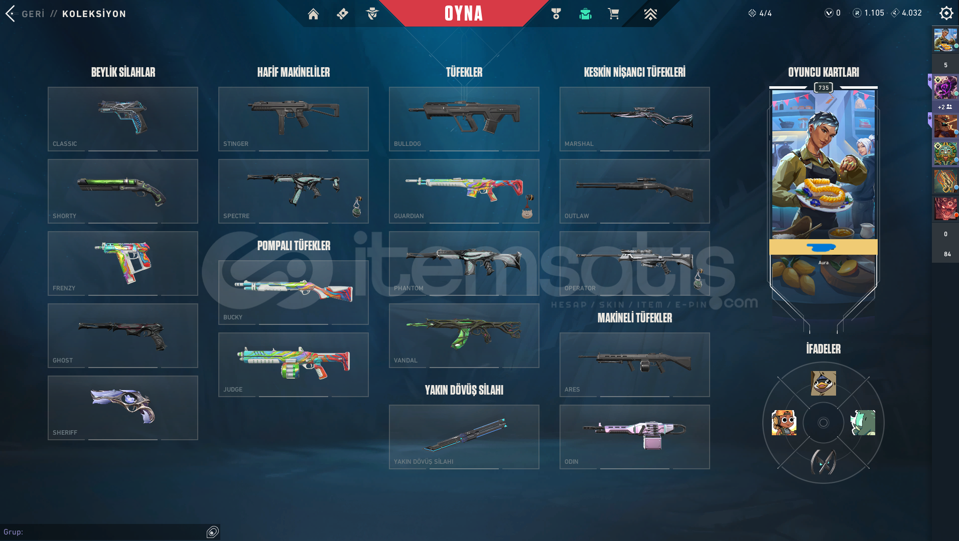 Valorant EU (İstanbul)-Immortal 1 Peak lvl 732 Valorant EU (İstanbul)-Immortal 1 Peak lvl 732