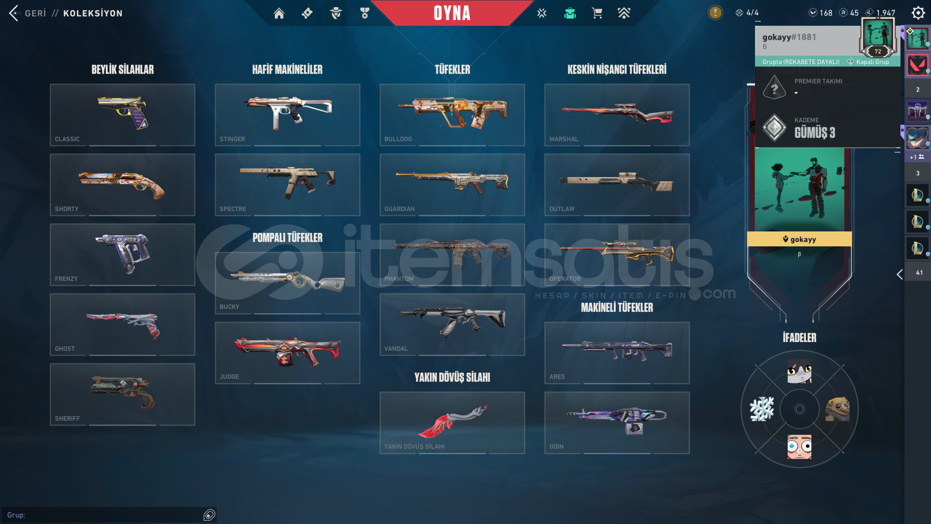 ????VALORANT FULL SKİNLİ HESAP S4TILIK İLK???? ????VALORANT FULL SKİNLİ HESAP S4TILIK İLK????