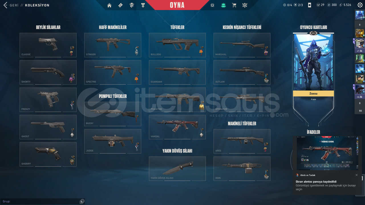 Valorant Hesabı 80 Lvl Yağmacı Vandal Valorant Hesabı 80 Lvl Yağmacı Vandal