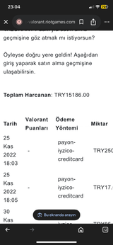  Valorant hesap 15 bin yatırılmış hesap