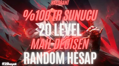 ⭐VALORANT HESAP SATIŞ TR 20 SEVİYE⭐