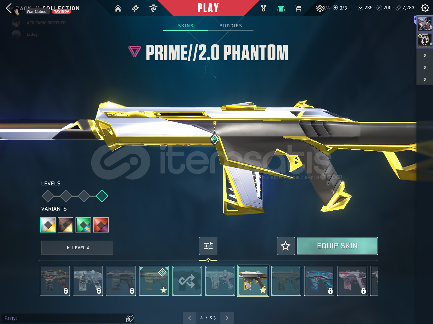 Valorant ikinci sahibinden temiz hesap!!DOLU!! Valorant ikinci sahibinden temiz hesap!!DOLU!!