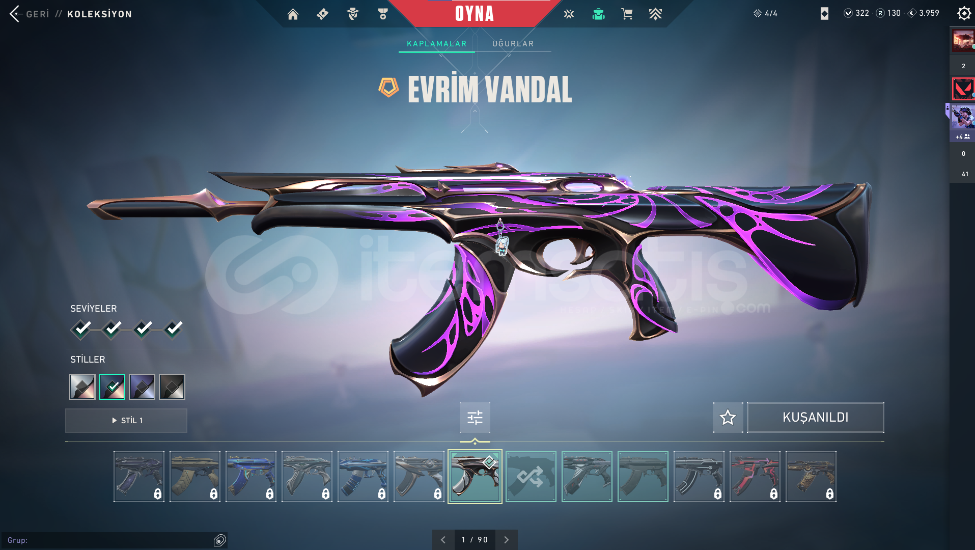 VALORANT KAOS PHANTOM EVRİM VANDAL YORU BIC 64LV VALORANT KAOS PHANTOM EVRİM VANDAL YORU BIC 64LV