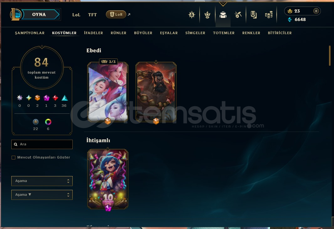VALORANT + LOL HESABI İLK MAİL GÜVENLİ SATIŞ VALORANT + LOL HESABI İLK MAİL GÜVENLİ SATIŞ