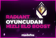 Valorant Radiant Oyuncudan Elo Boost Hizmeti