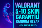 ☆VALORANT RANDOM HESAP 5-10 SKİN ARASI☆