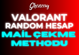 ✨ VALORANT RANDOM HESAP ÇEKME [ANINDA TESLİM] ✨