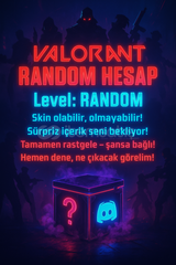 Valorant Random Hesap (LEVEL,SKİN RANDOM)