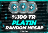 VALORANT RANDOM PLATİN HESAP %100TR