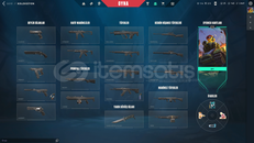 Valorant uzaylı avcısı bıçaklı Plat hesap