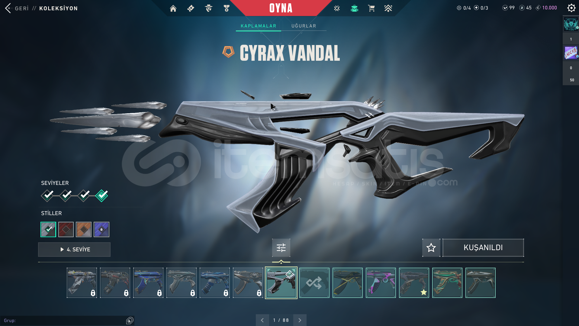 TR | VCT + CYRAX VANDAL + YAĞMACI + YILDIZ SET TR | VCT + CYRAX VANDAL + YAĞMACI + YILDIZ SET