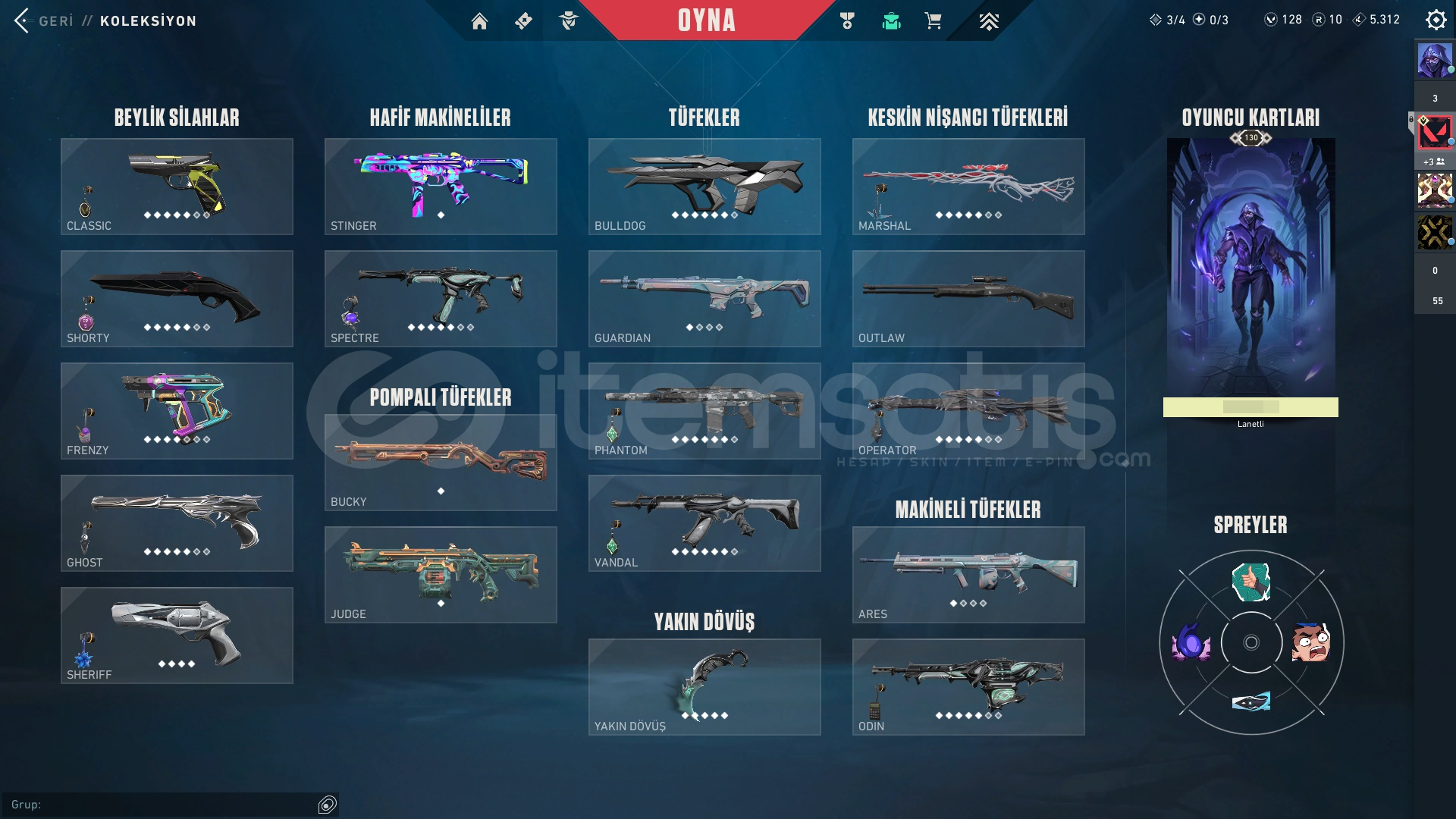 VCT EMEA BIÇAKLI DOLU HESAP VCT EMEA BIÇAKLI DOLU HESAP