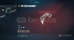 VCT LOCK 2025 KARAMBIT + 3 VANDAL